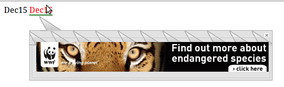 IN line text ads